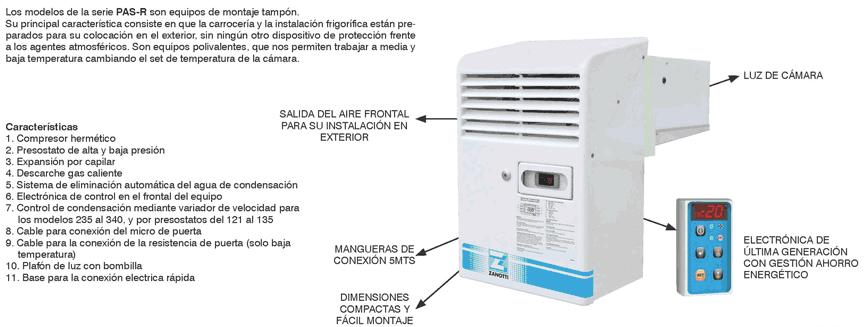 Imagen grupo de frio monoblock compacto tipo mochila camara